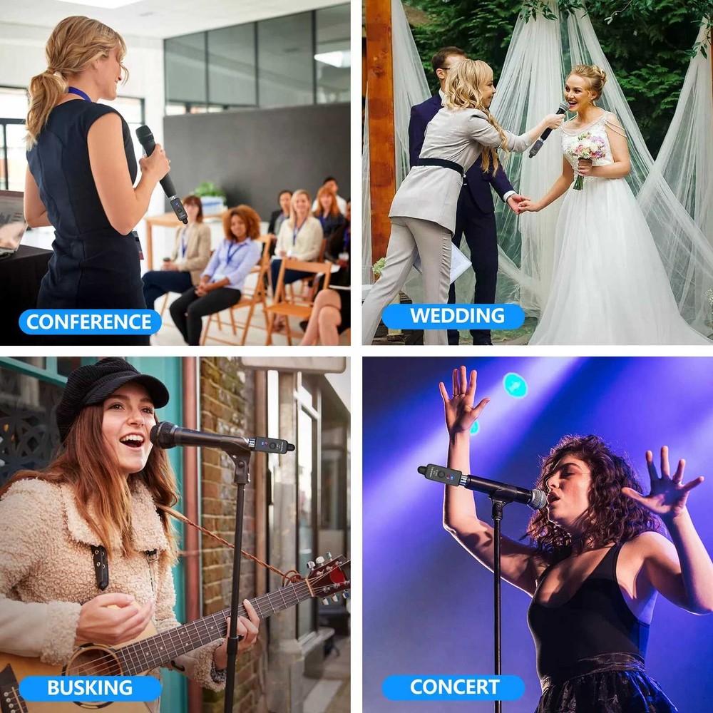 1set Audio Transmitter&Receiver High Sound Quality Wireless Microphone System