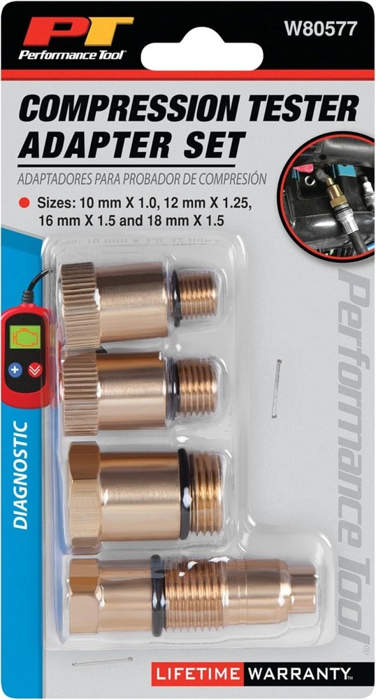 Versatile W80577 Spark Plug Adapters for Comprehensive Engine Compression Tests
