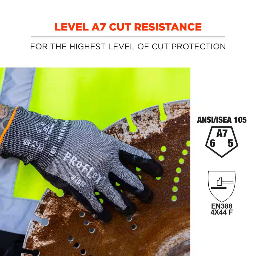 Proflex 7072 Large Gray General Purpose Gloves (12-Pack)