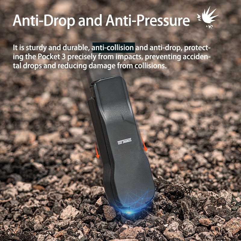 For DJI Osmo Pocket 3 Hard Protective Case Shockproof Handheld Cover with Strap