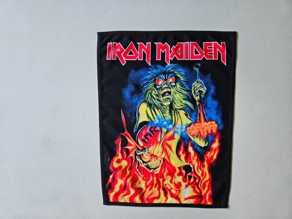IRON MAIDEN # 13, SEW ON SUBLIMATED LARGE BACK PATCH