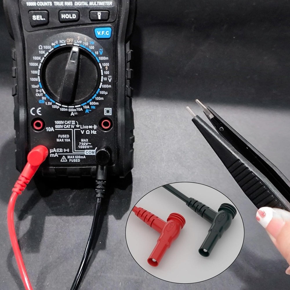 Comprehensive Multimeter Test Leads Kit with Replaceable Needles - 21PCS Set