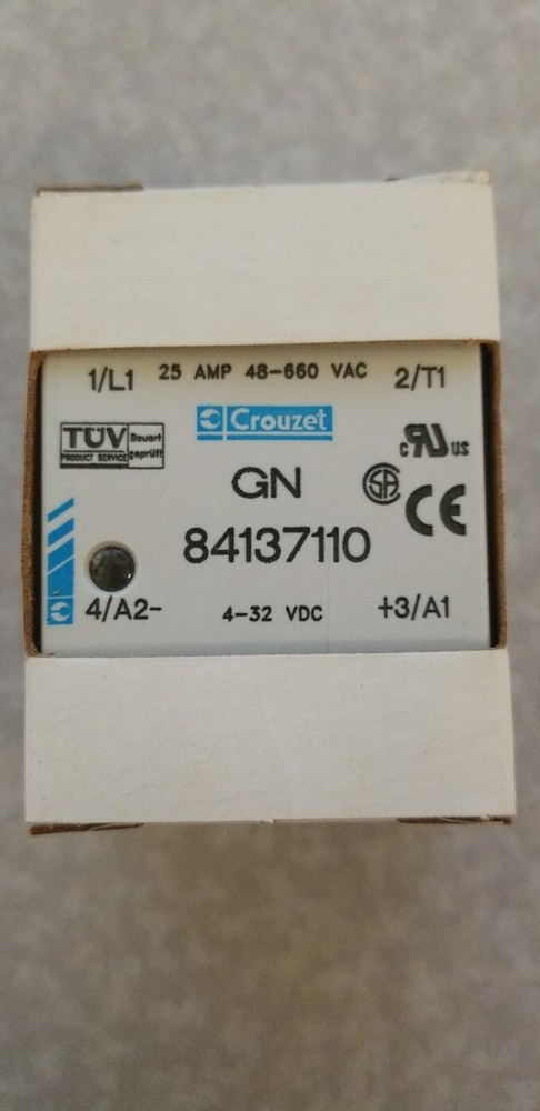 84137110 - CRYDOM, Solid State Relay, 25A/480Vac, DC In
