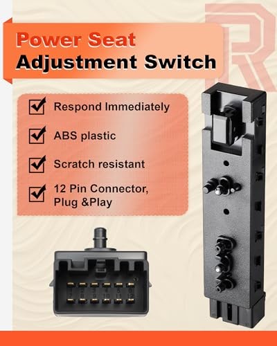 10 Way Passenger Front Right Seat Switch Compatible Front Right Passenger Side