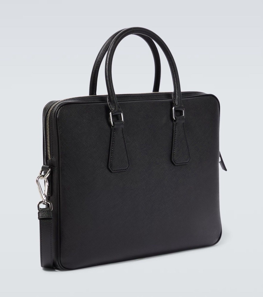 Prada leather briefcase, Black