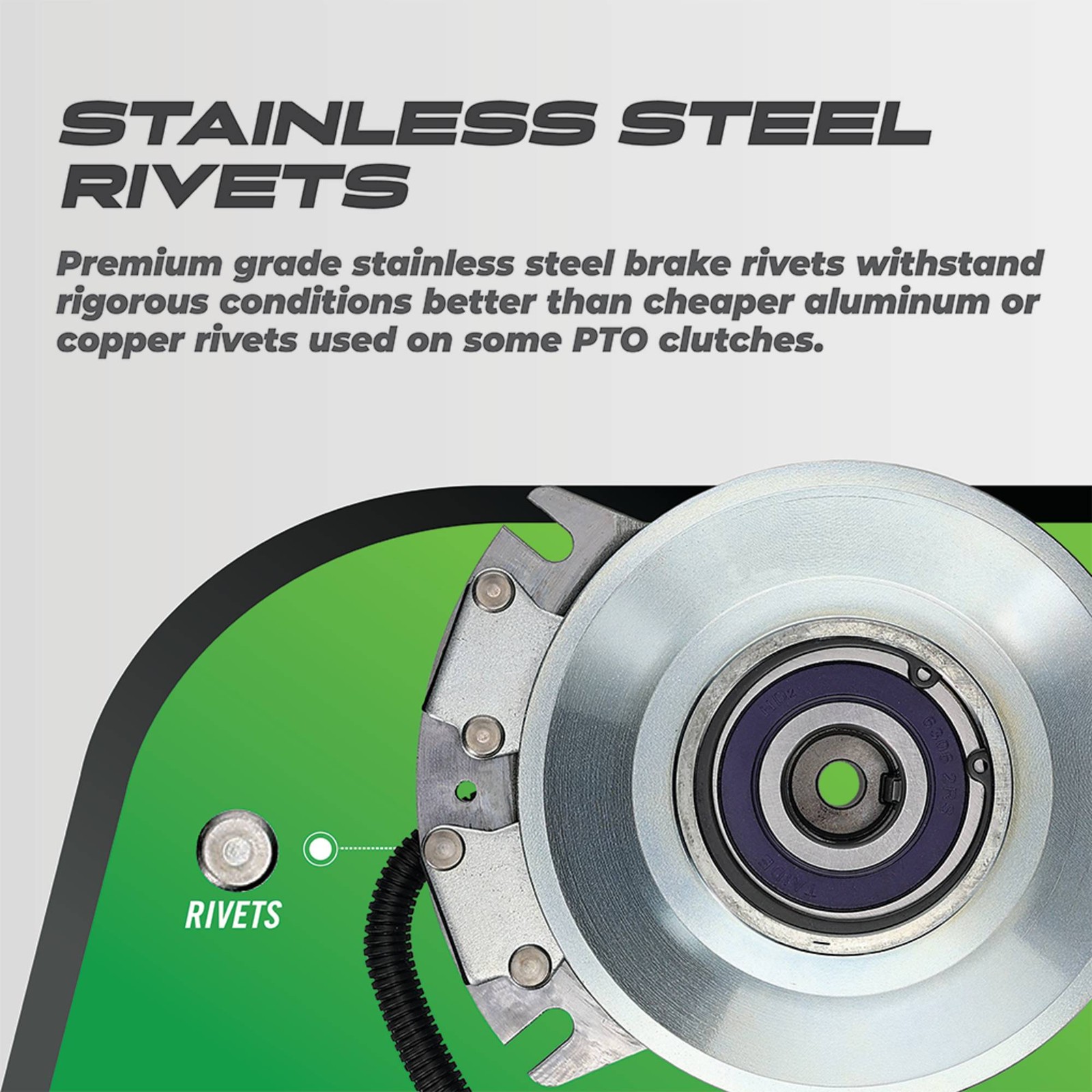 PTO Clutch For Exmark 1-631645 - Free Upgraded Bearings OEM UPGRADE! 1.125" I.D.