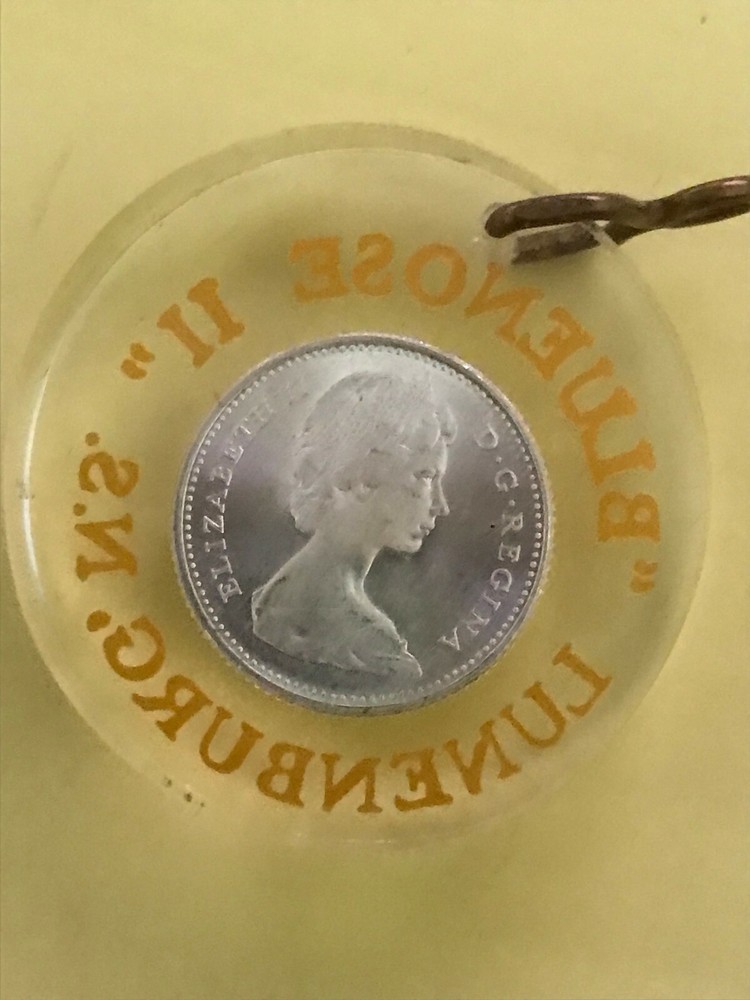 Canada silver dimes 10 cents key holders, used