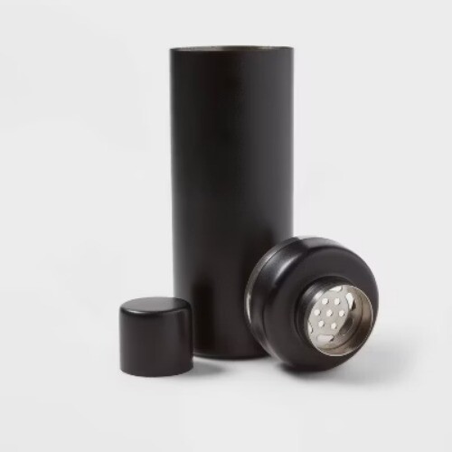 22oz Metal Cocktail Shaker Black - Threshold™: Stainless Steel Barware, Po