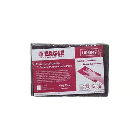 Eagle Abrasives Scuff Hand Pads Maroon