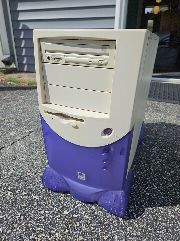 Vintage 1990s PC CPU Computer Translucent Case 89 S7