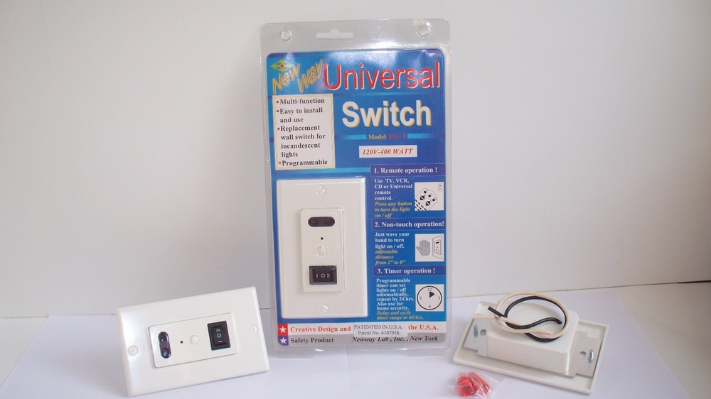 US-3 Smart Wall Switch: Touchless, Remote control, Timer wall Switch