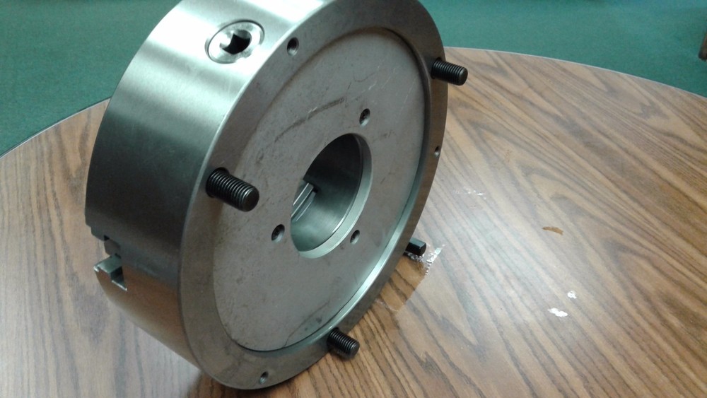 12" 3-JAW SELF-CENTERING LATHE CHUCK front mounting W. 3 Extra Soft Jaws