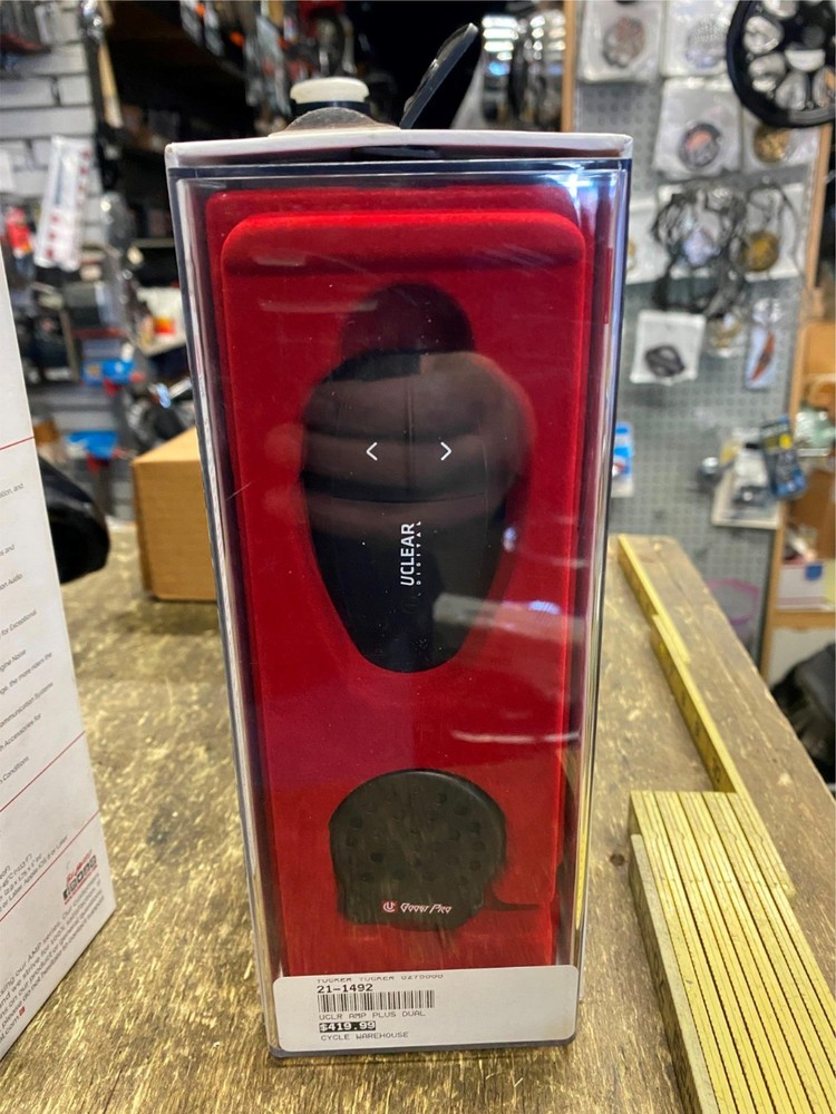 Uclear AMP Bluetooth Helmet Audio System Motorcycle Dual Headset Boost Speaker