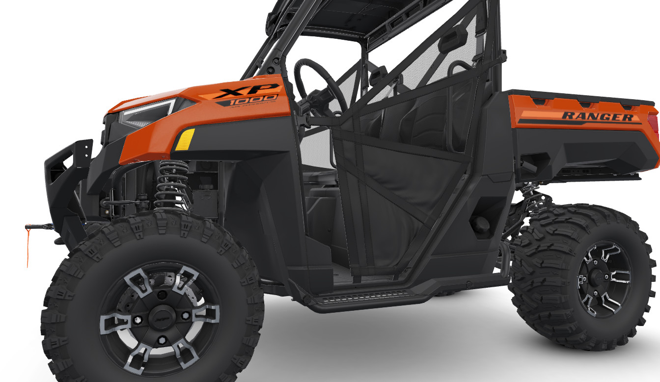 Polaris Ranger XP 1000 / Ranger 1000 SOHC Rock Guard Sliders with Step 2882530