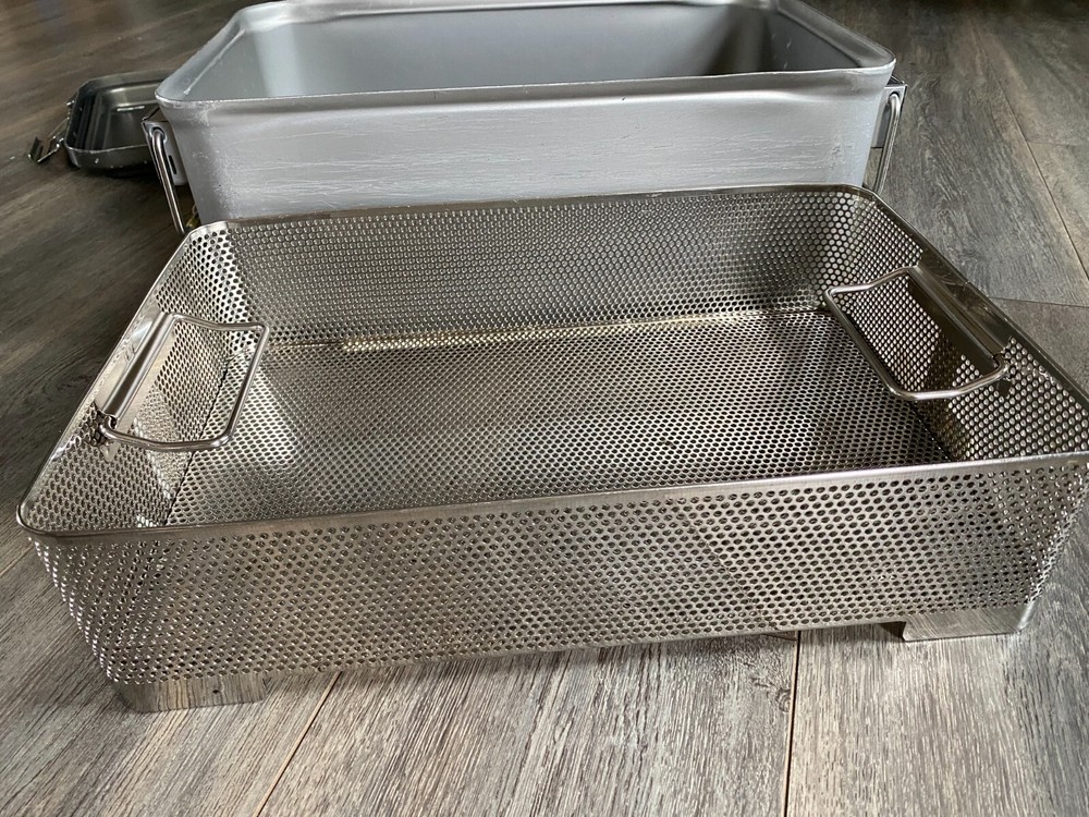 V. Mueller Genesis Sterilization Case / Tray (17.5" x 12" x 7") Includes Basket