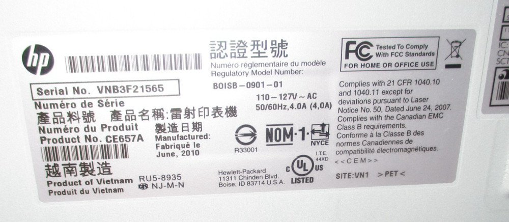 HP LaserJet P1102w USB Wireless Printer CE657A