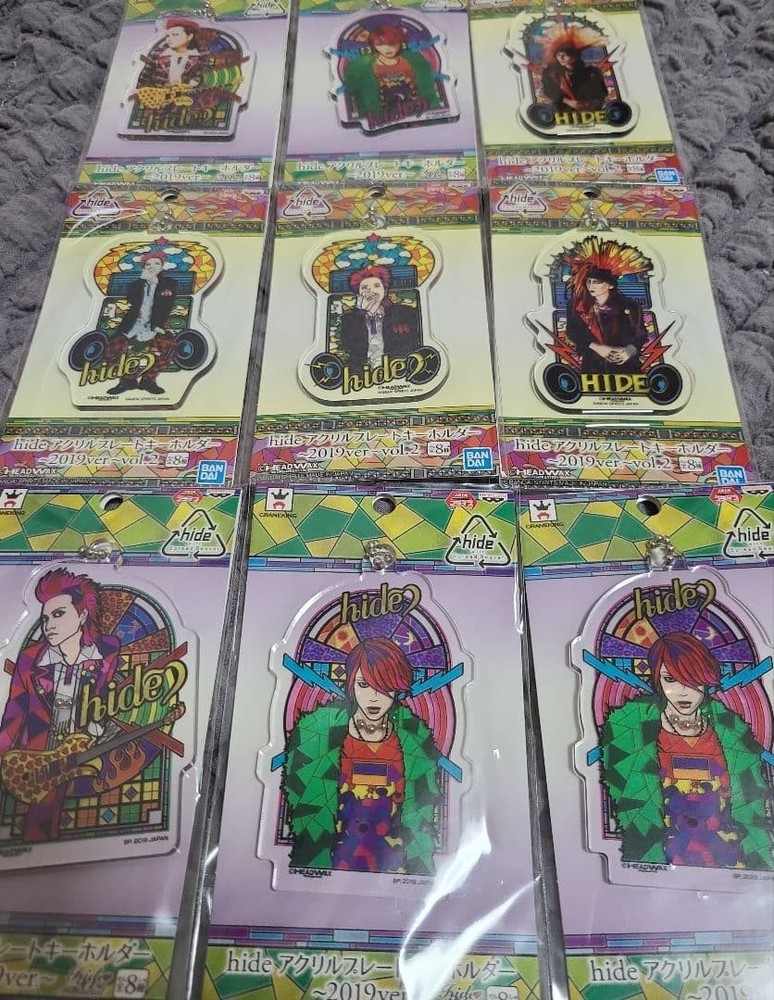 [ and unopened] hide X JAPAN keychain set