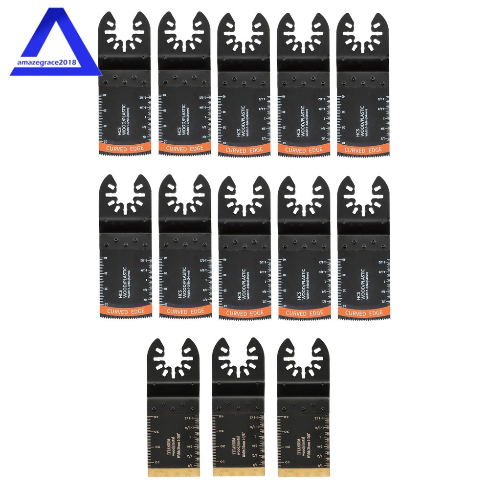 35PCS 7 Types Titanium Oscillating Tool Quick Saw Blades Multitool Blades