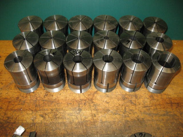 HARDINGE COLLETS 22J ROUND 5/16" - 1-13/16" LATHE COLLET CHUCK NOSE