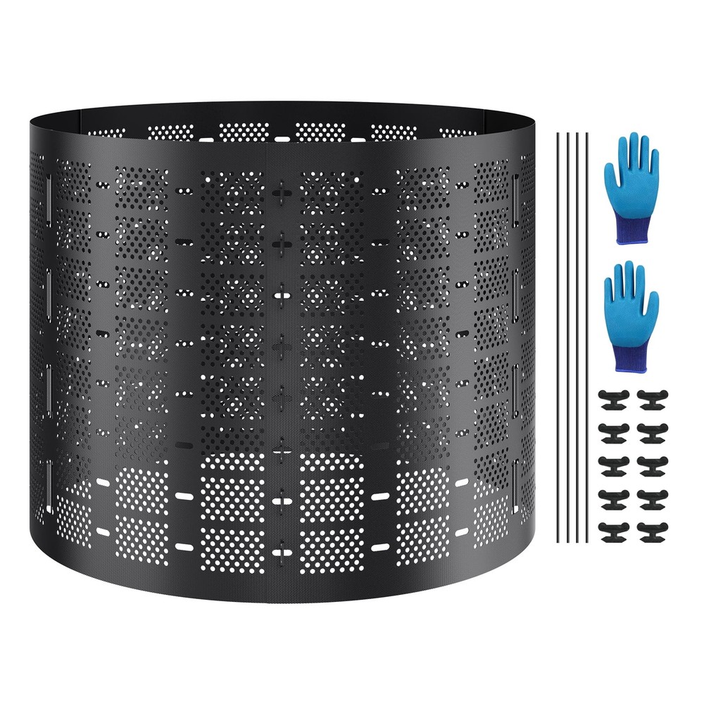 KFFKFF Composting Container 220 Gallon, Outdoor Adjustable Compost Maker