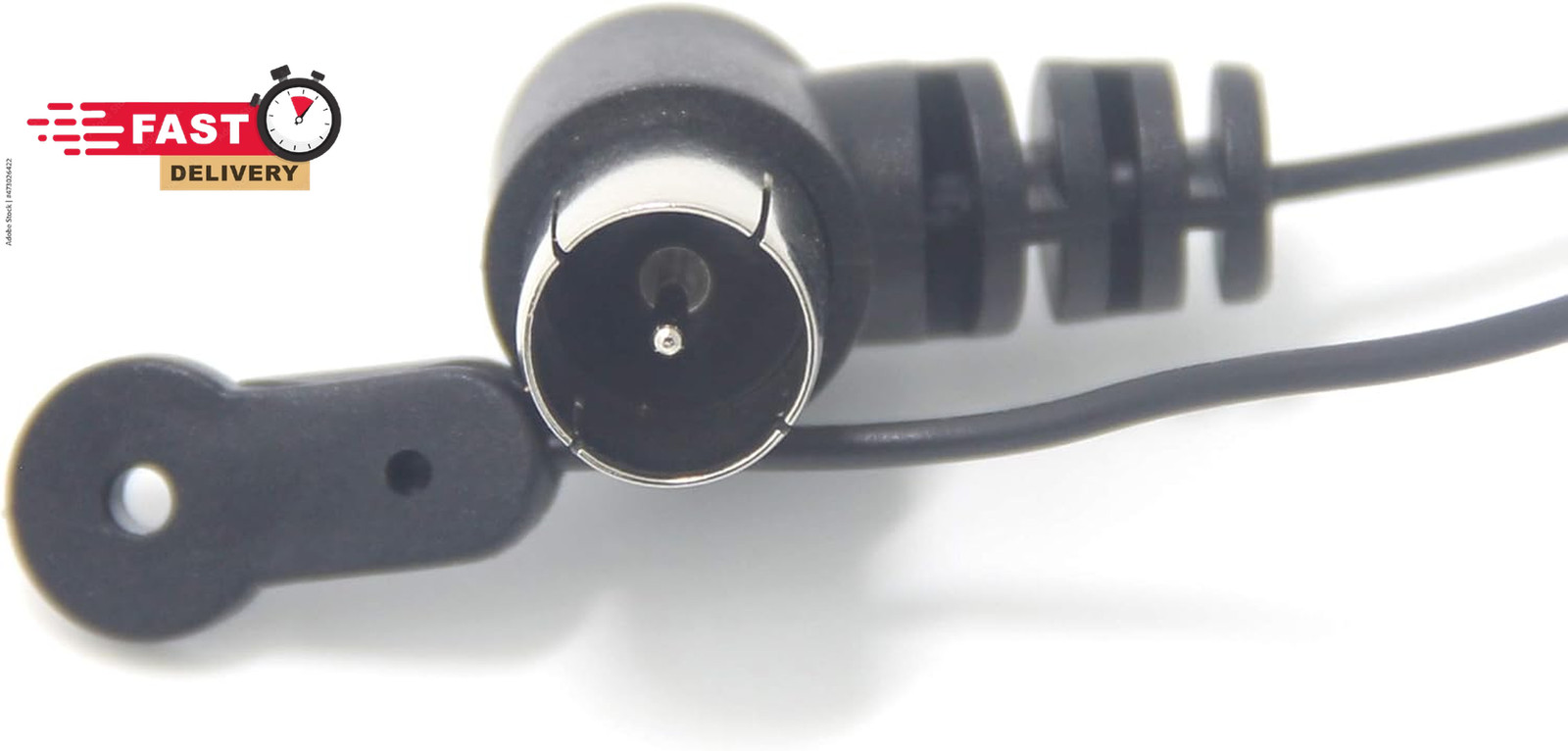 FM Antenna for Stereo Receiver Indoor, FM Radio Antenna 75 Ohm UNBAL F Type Male