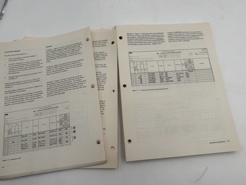 IBM System 3 Disk System RPG II Reference Manual RARE Vintage