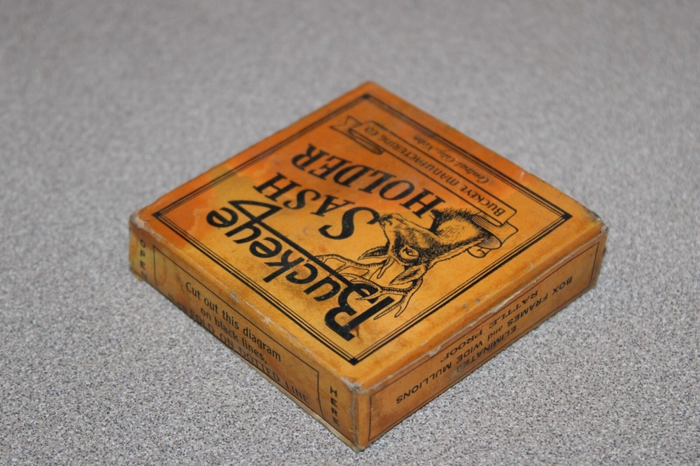 NOS Antique Buckeye Sash Holder