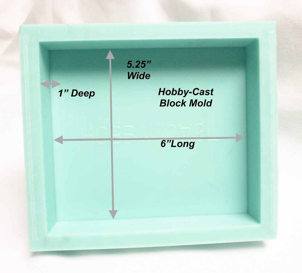 HOBBY-CAST SOLID BLOCK SILICONE PEN BLANK CASTING MOLD   PKM