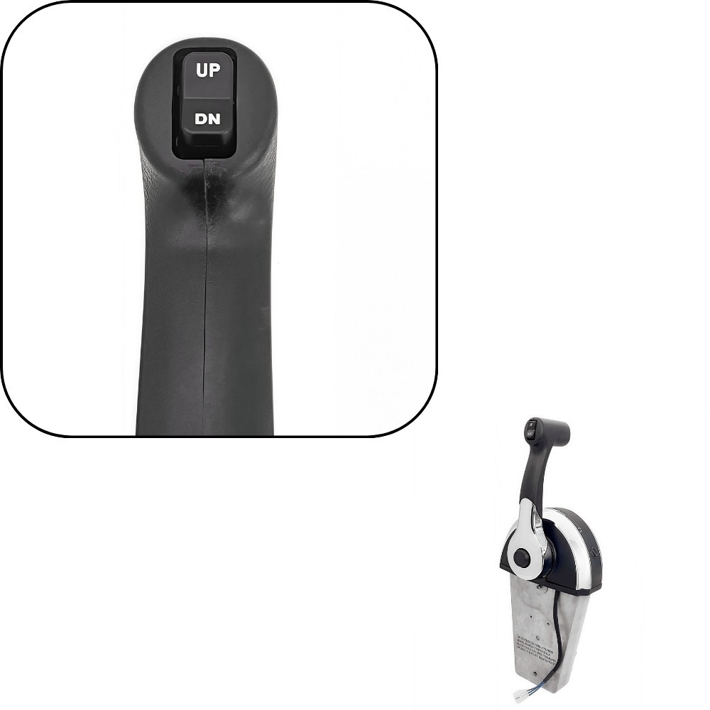 Outboard Remote Control Box 8M0059686 Console Mount Top Single Lever For Mercury