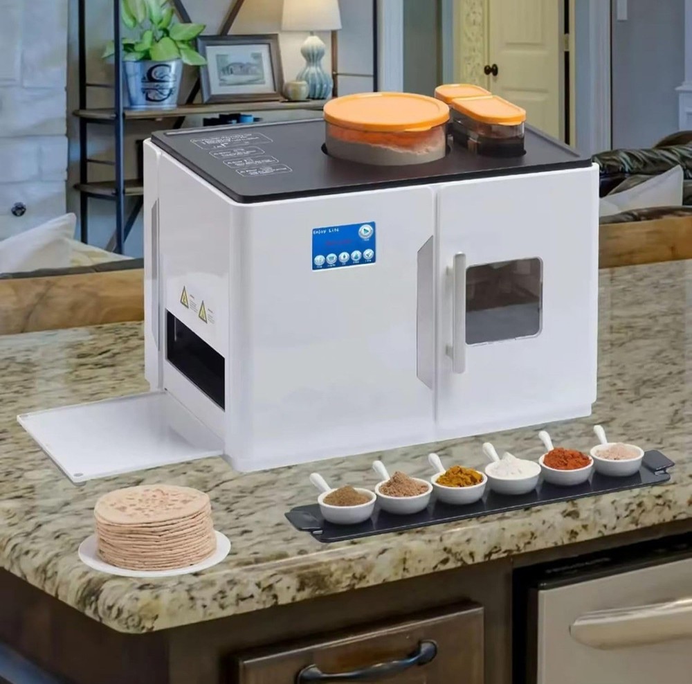 Automatic Electric Magic Roti Maker Tortilla Indian Bread Robotic Machine New
