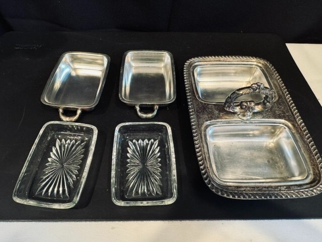 Vintage 5 PC Serving Tray - Master Craftsmen Quality - Silverplate