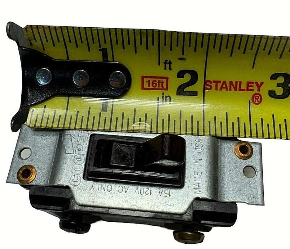 Cooper Dark Brown Single Toggle Wall Light Switch 15A, 120V **Free Shipping**
