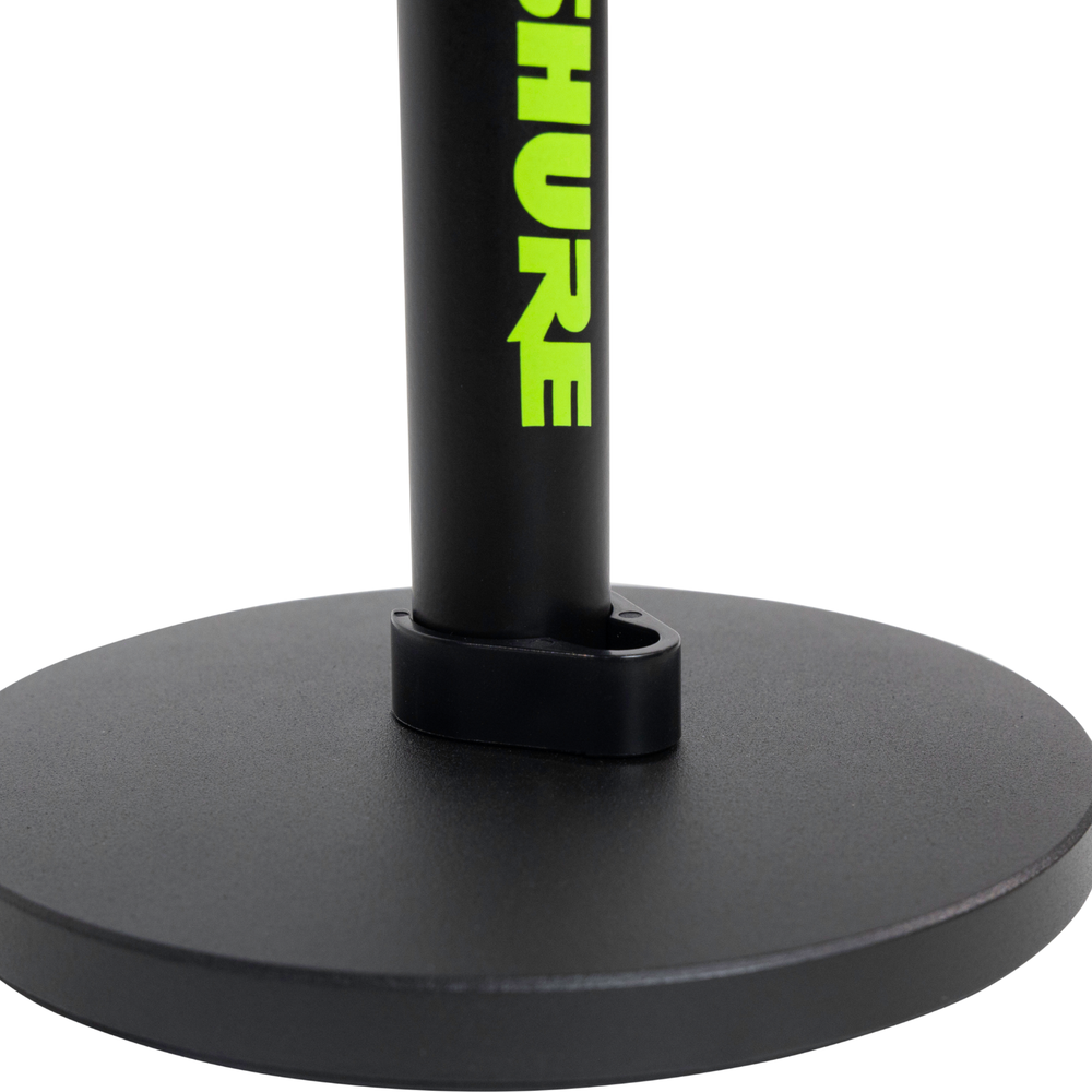 Shure by Gator 6" Round Base Desktop Mic Stand - Height-Adjustable