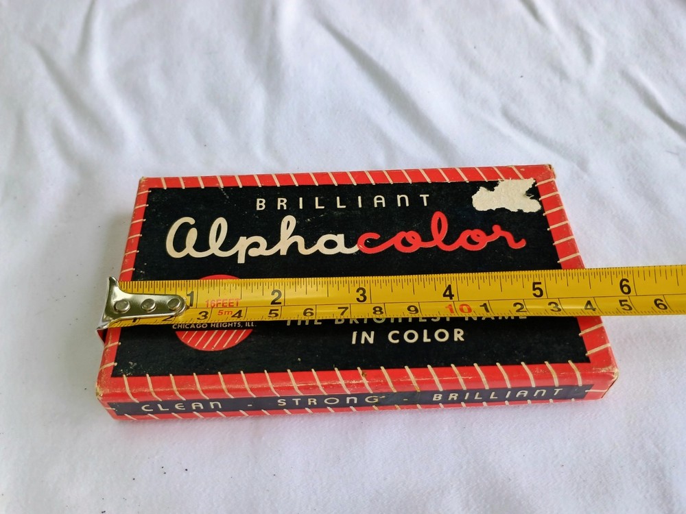 Vtg Brilliant Alphacolor Chalk Pastels
