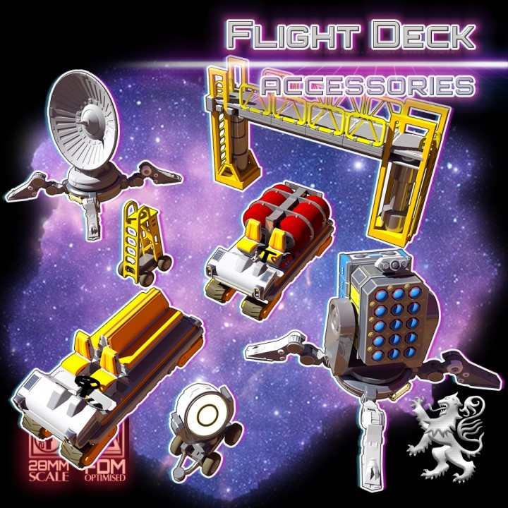 2nd Dynasty 28mm Flight Deck Accessories