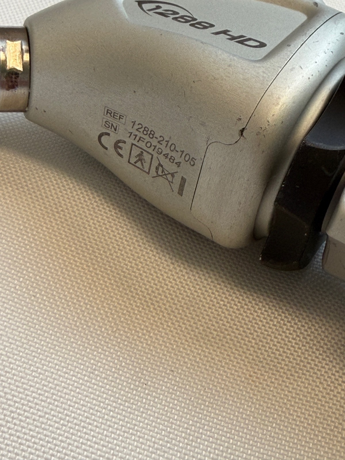 Stryker 1288 HD Camera Head & Coupler w/ Clear Case Light Cable & Case Endoscopy