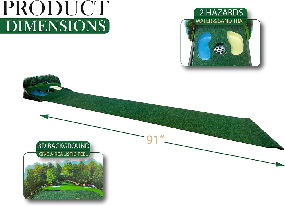 Super Sized Putt N' Hazard Electric Putting Mat