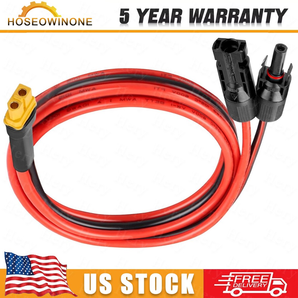 Solar Panel Extension Cable Wire XT60 Female to Solar Connectors