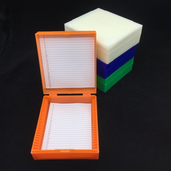 Lab Pathological Slides Storage Box Plastic Microscope Slides Box Holder Case