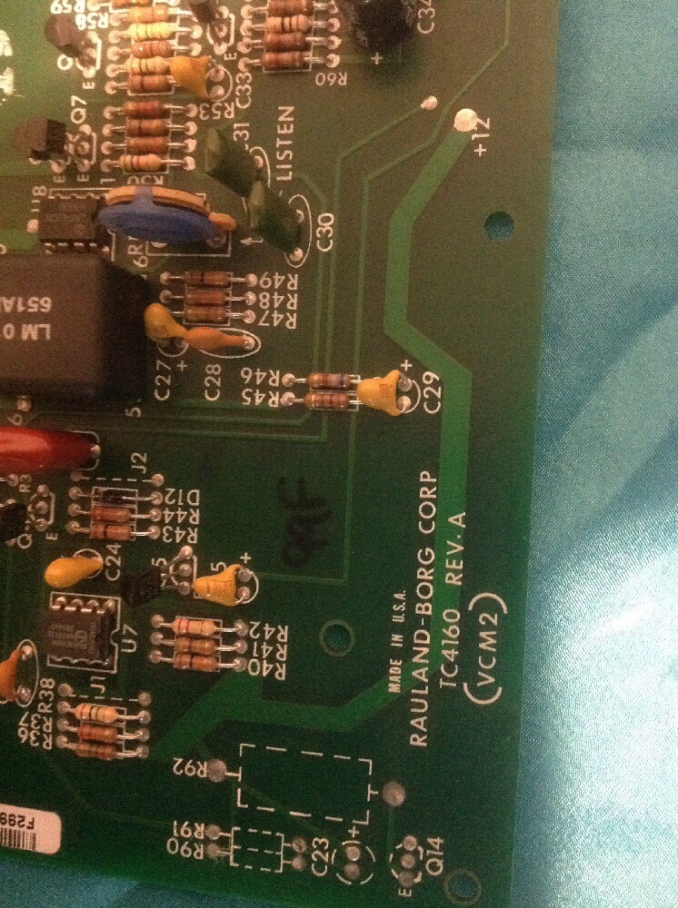 Rauland-Borg TC4160 Rev A (VCM2) Card
