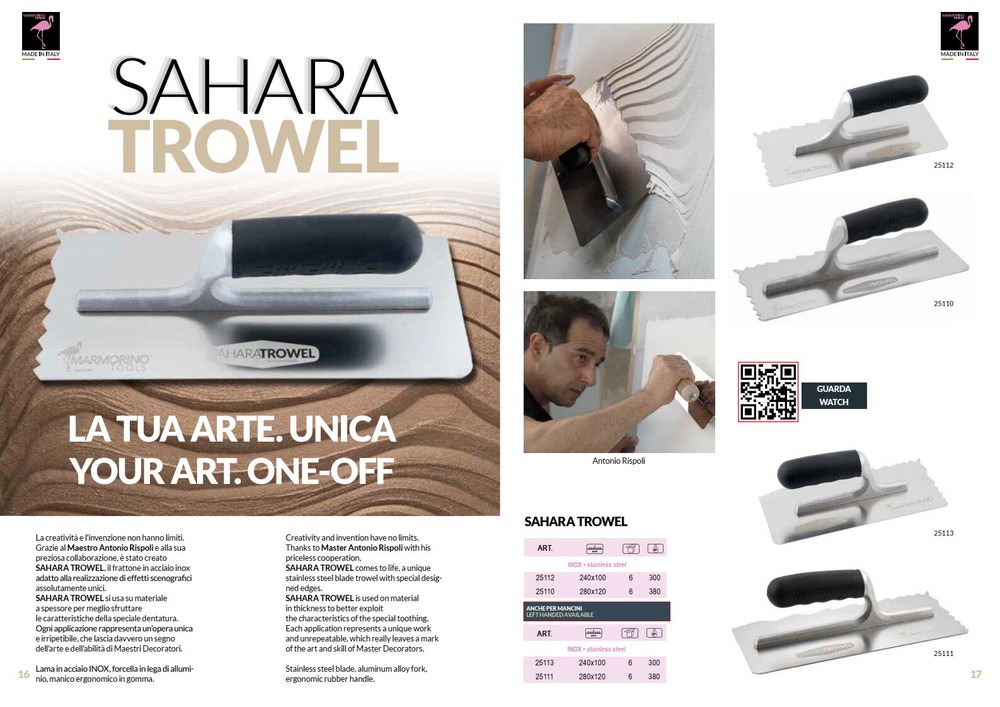 Sahara Trowel - Size: 280x120x0.6