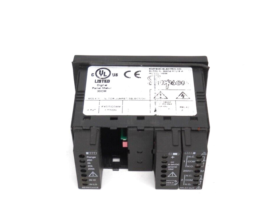 SIMPSON H335381020 DIGITAL PANEL METER 30CM
