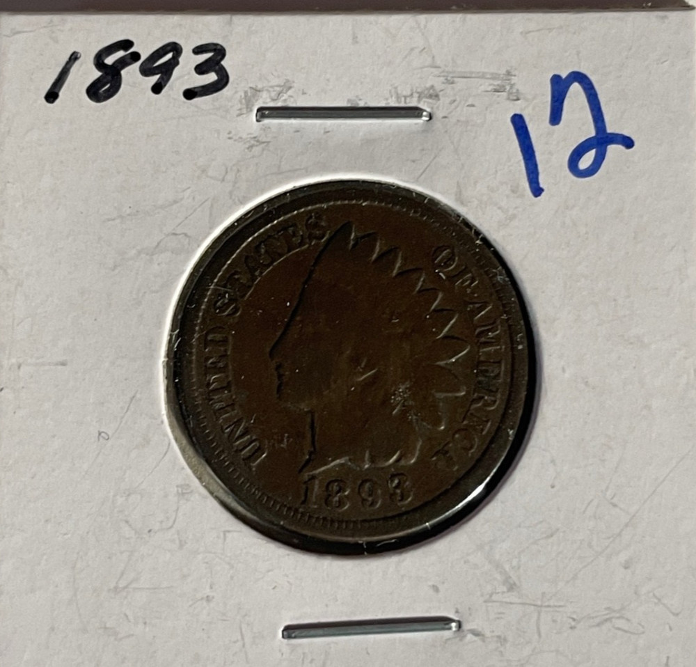 1893 Indian Head Penny Cent