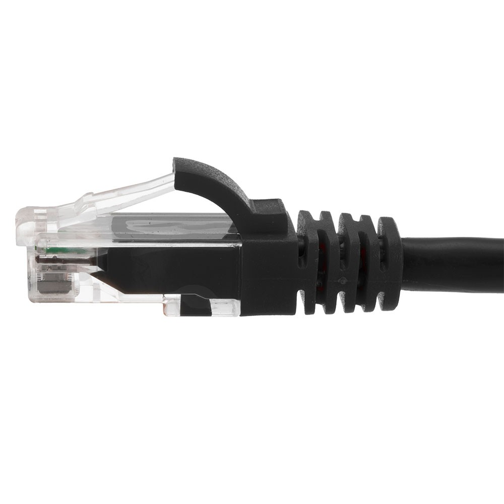 Ethernet Patch Cable CAT6A, UTP, 24AWG, 0.5 Ft, 10 pack, Black