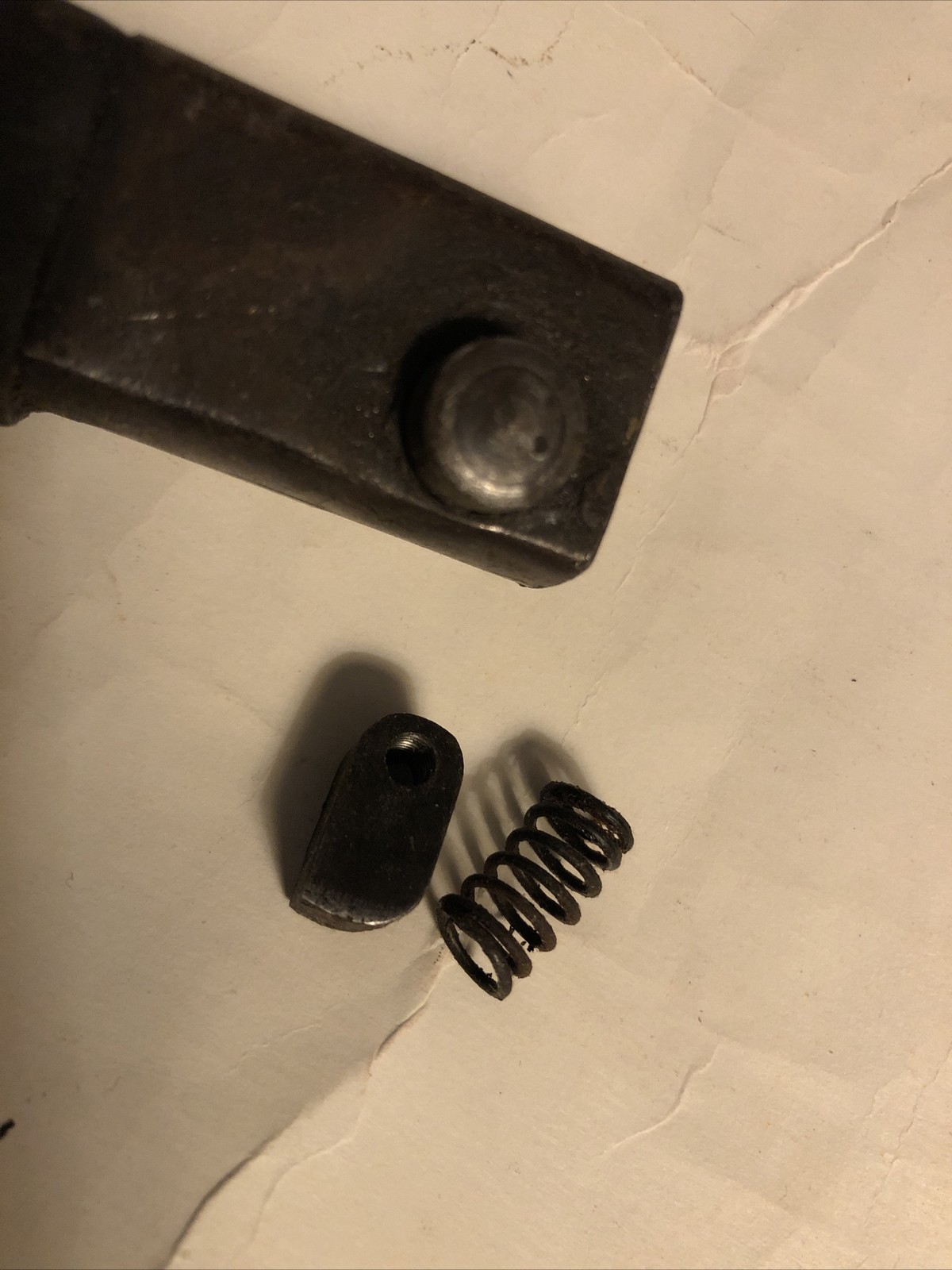 WW2 Japanese bayonet CATCH & Button Toyoda Jidoshoki SEISAKUSHO WWII Japan Part