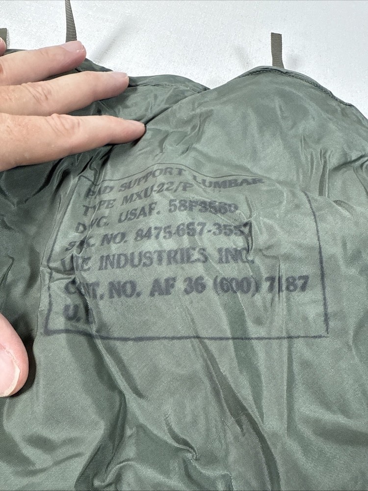 USAF Inflatable Lumbar Support Pad - Type MXU-22/P