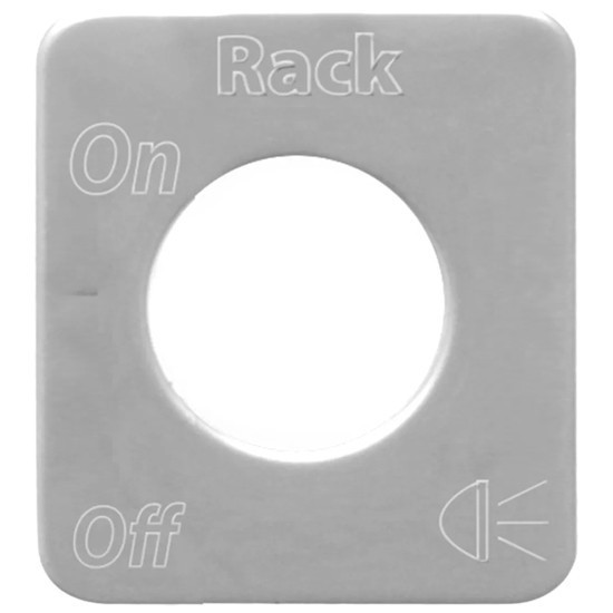 Grand General 68592 SS Rack Light Switch Plate For Kenworth