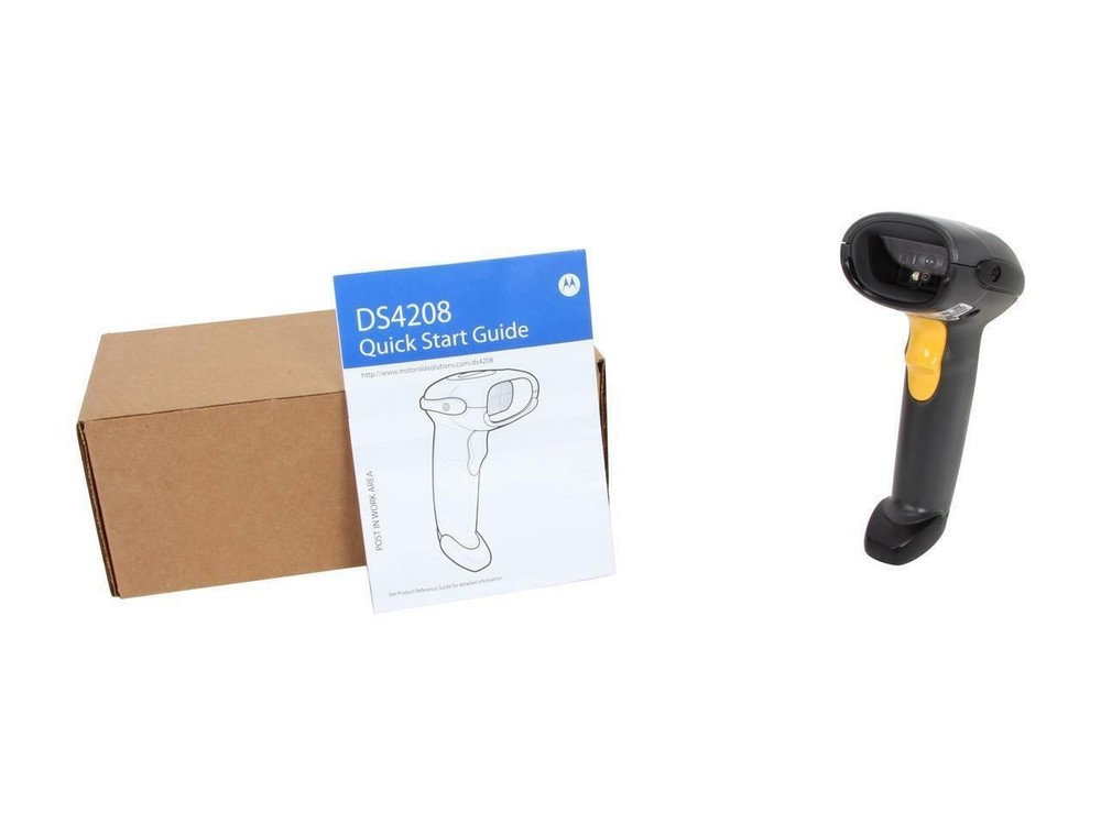 Symbol DS4208-SR00007WR Wired 2D Handheld Barcode Scanner Imager with USB Cable