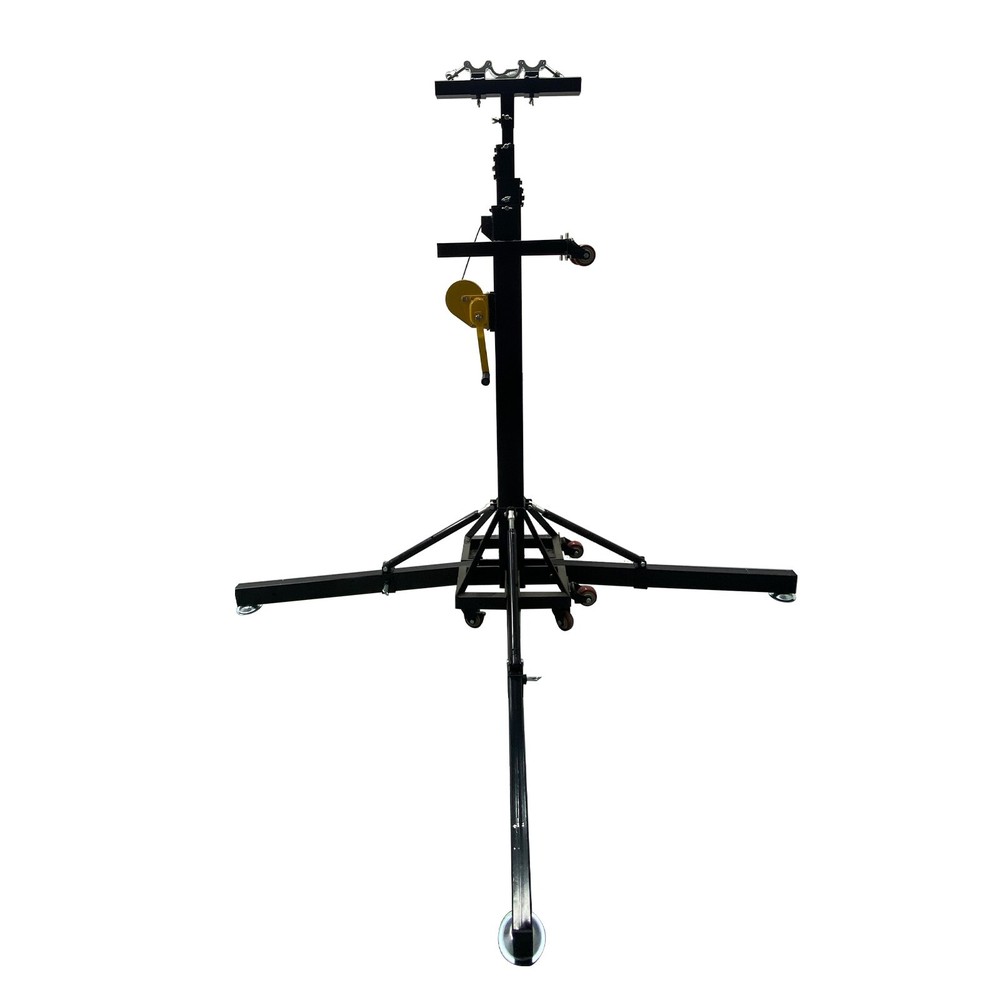 2Pcs 19Ft Stage Lighting Lifting Adjustable Height Iron Crank Stand w/ Outrigger