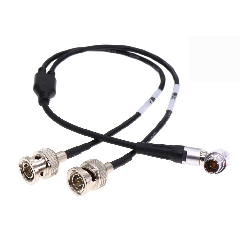 TIME Code Input Output Cable for Sound Devices XL-LB2 Angle 5 Pin to BNC Timecod
